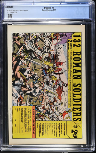 Dazzler #1 (3/81) Graded CGC 9.6