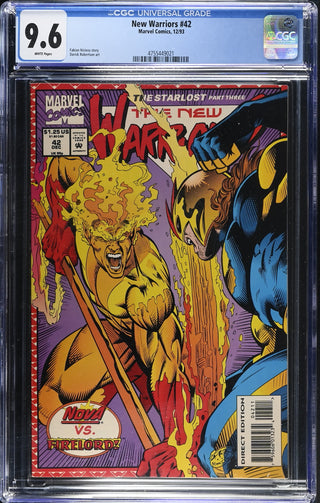 New Warriors #42 (12/93) Graded CGC 9.6