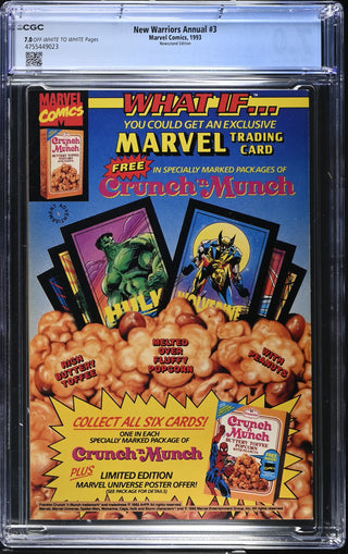 New Warriors Annual #3 (1993) Graded CGC 7.0 Newsstand Edition