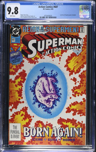 Action Comics #687 (6/93) Graded CGC 9.8