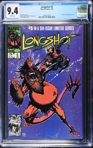 Longshot #5 (1/86) Graded CGC 9.4