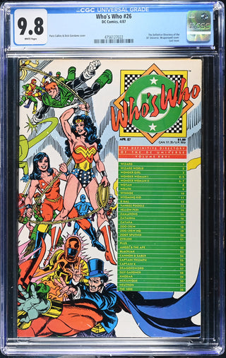 Who's Who #26 (4/87) Graded CGC 9.8
