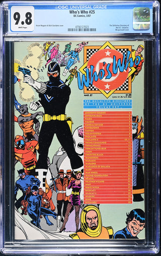 Who's Who #25 (3/87) Graded CGC 9.8