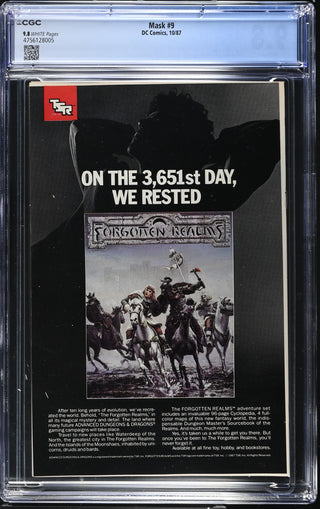 Mask #9 (10/87) Graded CGC 9.8