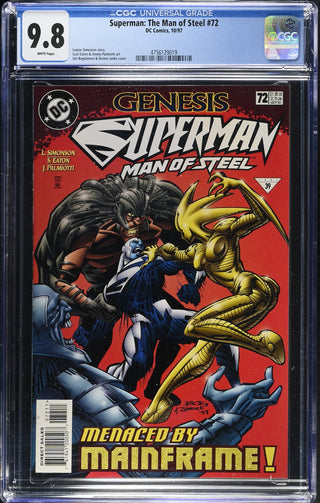 Superman: The Man of Steel #72 (10/97) Graded CGC 9.8
