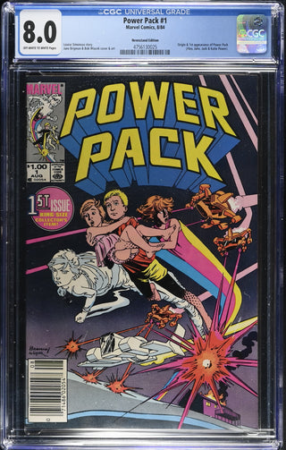 Power Pack #1 (8/84) Graded CGC 8.0 Newsstand Edition