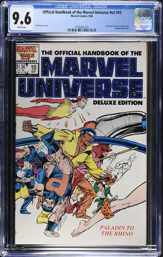 Official Handbook of the Marvel Universe #v2 #10 (9/86) Graded CGC 9.6