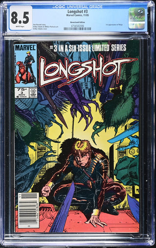 Longshot #3 (11/85) Graded CGC 8.5 Newsstand Edition