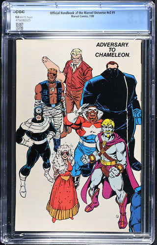 Official Handbook of the Marvel Universe #v3 #1 (7/89) Graded CGC 9.8