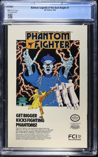 Batman: Legends of the Dark Knight #7 (5/90) Graded CGC 9.8