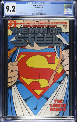 Man of Steel #1 (1986) Graded CGC 9.2 Special Collector's Edition