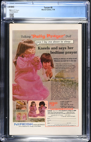Tarzan #8 (1/78) Graded CGC 9.8