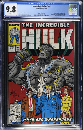 Incredible Hulk #346 (8/88) Graded CGC 9.8