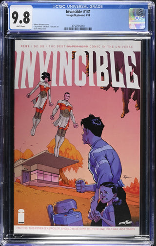 Invincible #131 (9/16) Graded CGC 9.8 front cover