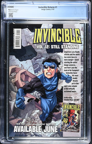 Invincible Returns #1 (4/10) Graded CGC 9.6