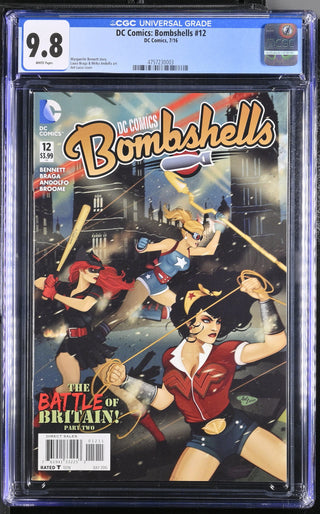 DC Comics: Bombshells #12 (7/16) Graded CGC 9.8 front cover