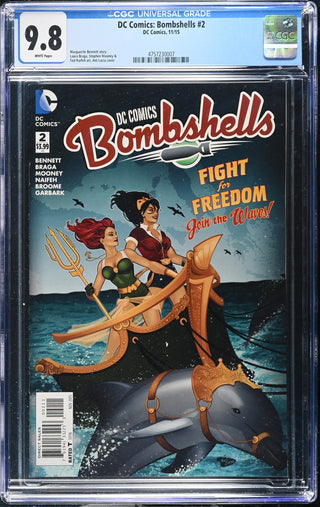 DC Comics: Bombshells #2 (11/15) Graded CGC 9.8 front cover