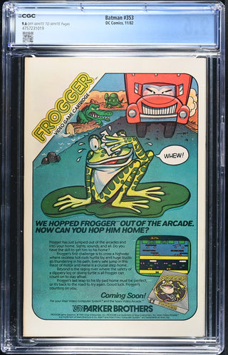 Batman #353 (11/82) Graded CGC 9.6