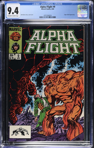 Alpha Flight #9 (4/84) Graded CGC 9.4