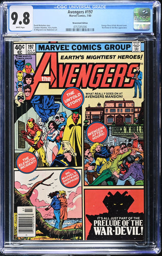 Avengers #197 (7/80) Graded CGC 9.8 Newsstand Edition