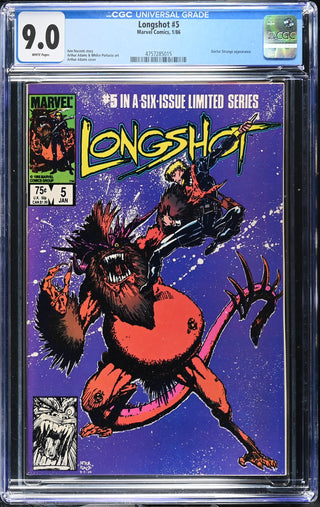 Longshot #5 (1/86) Graded CGC 9.0