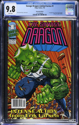 Savage Dragon Limited Series #1 (7/92) Graded CGC 9.8 Newsstand Edition
