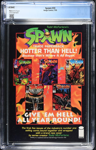 Spawn #33 (7/95) Graded CGC 9.4