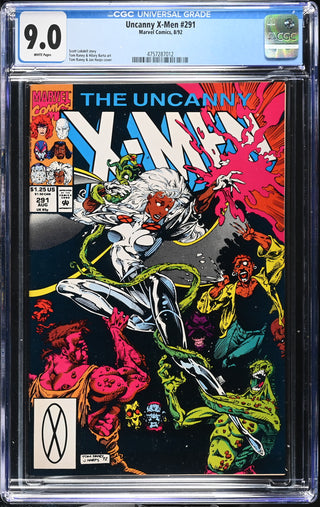Uncanny X-Men #291 (8/92) Graded CGC 9.0