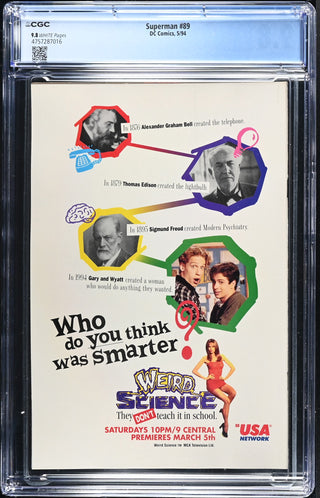 Superman #89 (5/94) Graded CGC 9.8
