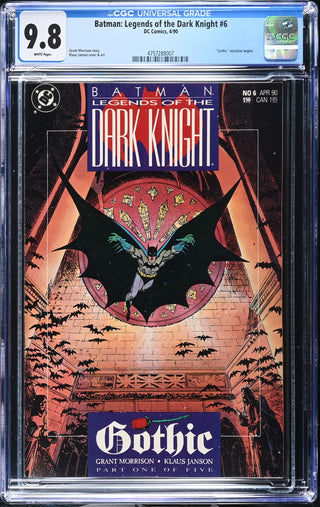 Batman: Legends of the Dark Knight #6 (4/90) Graded CGC 9.8