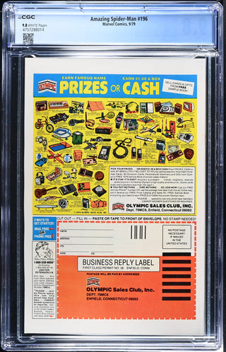 Amazing Spider-Man #196 (9/79) Graded CGC 9.8