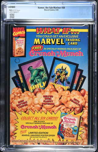Namor, the Sub-Mariner #38 (5/93) Graded CGC 9.8