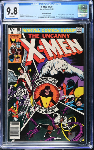 X-Men #139 (11/80) Graded CGC 9.8 Newsstand Edition