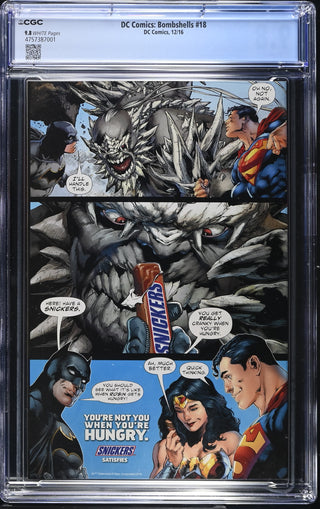 DC Comics: Bombshells #18 (12/16) Graded CGC 9.8