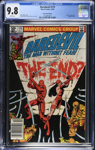 Daredevil #175 (10/81) Graded CGC 9.8 Newsstand Edition