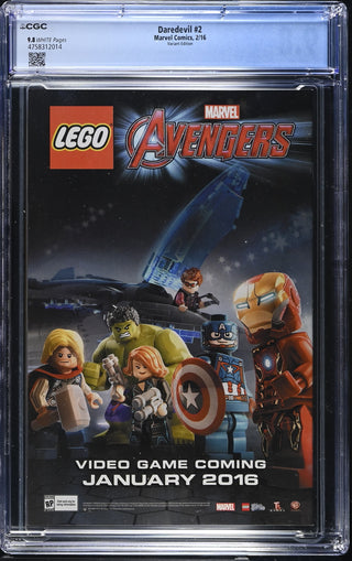 Daredevil #2 (2/16) Graded CGC 9.8 Variant Edition