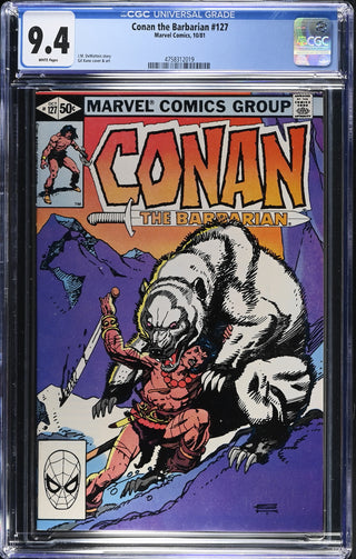 Conan the Barbarian #127 (10/81) Graded CGC 9.4