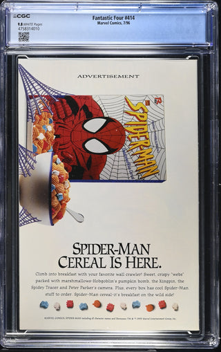 Fantastic Four #414 (7/96) Graded CGC 9.8