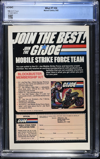 What If? #34 (8/82) Graded CGC 9.8