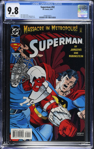 Superman #92 (8/94) Graded CGC 9.8