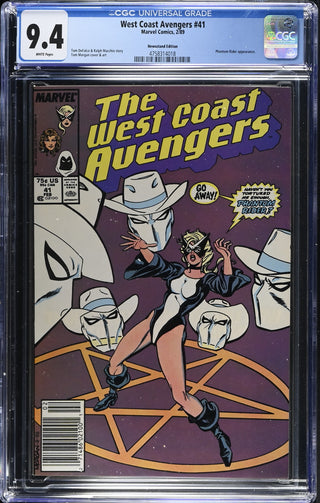 West Coast Avengers #41 (2/89) Graded CGC 9.4 Newsstand Edition