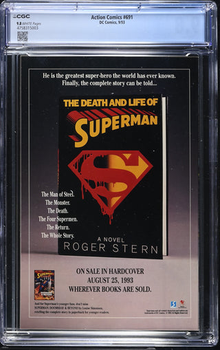 Action Comics #691 (9/93) Graded CGC 9.8