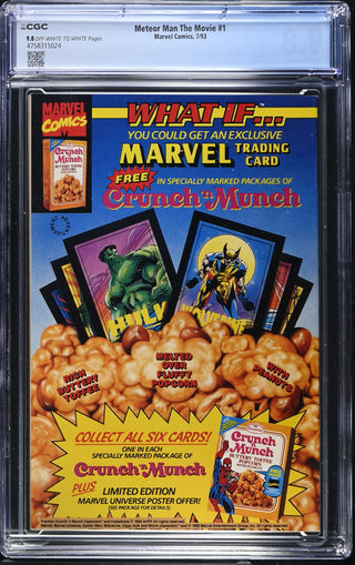 Meteor Man The Movie #1 (7/93) Graded CGC 9.8