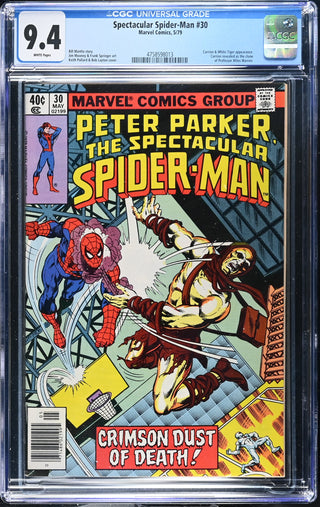 Spectacular Spider-Man #30 (5/79) Graded CGC 9.4 front cover