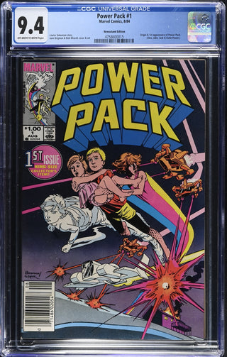 Power Pack #1 (8/84) Graded CGC 9.4 Newsstand Edition