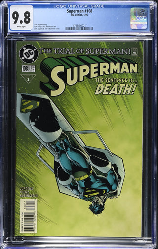 Superman #108 (1/96) Graded CGC 9.8