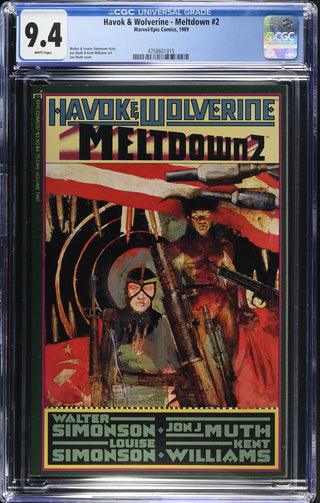 Havok & Wolverine - Meltdown #2 (1989) Graded CGC 9.4