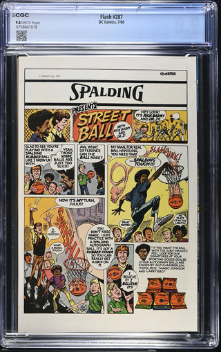 Flash #287 (7/80) Graded CGC 9.8