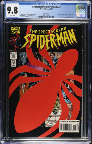 Spectacular Spider-Man #223 (4/95) Graded CGC 9.8 Die-Cut Cover