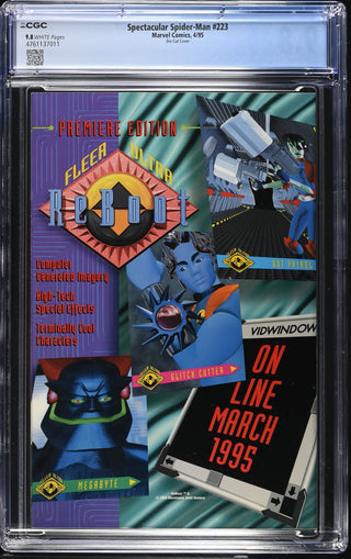 Spectacular Spider-Man #223 (4/95) Graded CGC 9.8 Die-Cut Cover